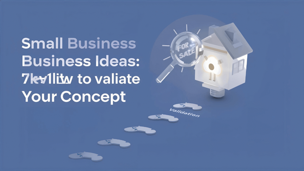 Small Business Ideas: 7 Steps To Validate Your Concept