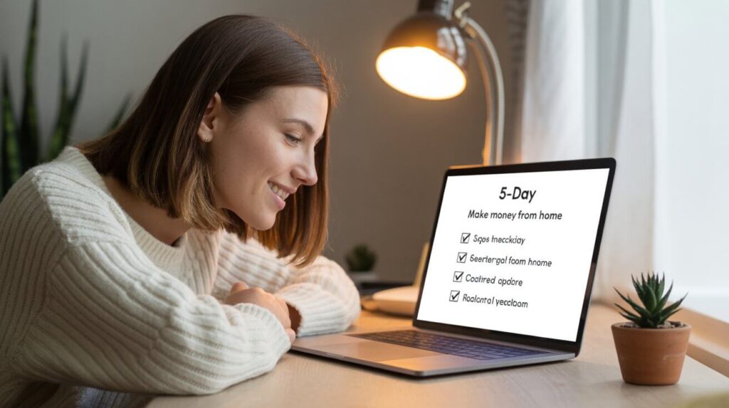 Real Ways To Make Money From Home For Free: Your 5-Day Plan